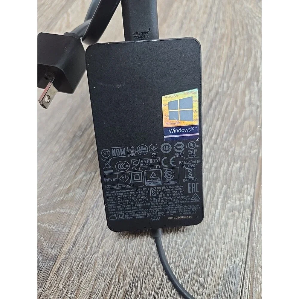 Microsoft Surface Pro 3 4 5 6 Pro 7 X 1800 Power Supply Charger 44W genuine